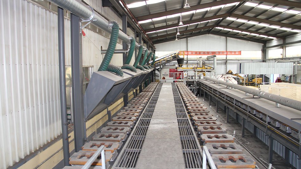 Автоматическая линия формовки в песчаные формы