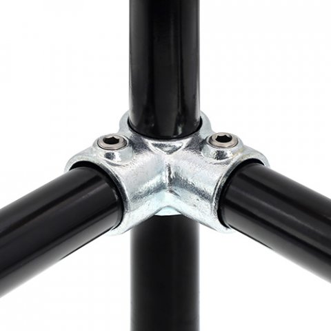 116 Оцинкованные фитинги для труб с зажимами, тройник с боковым выходом