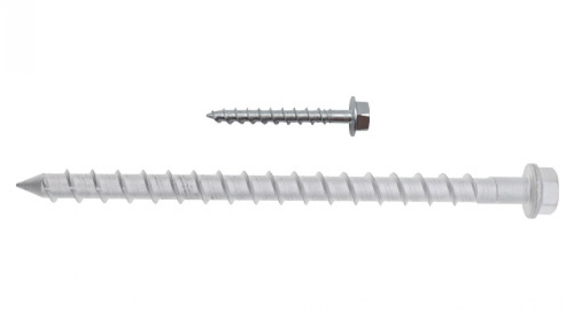 Больше размеров оцинкованных болтов по бетону с фланцевой головкой