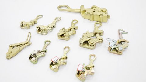 Зажим-лягушка (кулачковый) для стального каната и кабеля